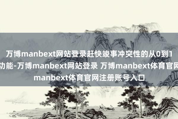萬博manbext網站登錄趕快竣事沖突性的從0到1性質的居品和功能-萬博manbext網站登錄 萬博manbext體育官網注冊賬號入口